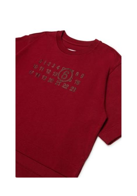 T-shirt con strass MM6 KIDS MAISON MARGIELA | M61134 MM04IM6403